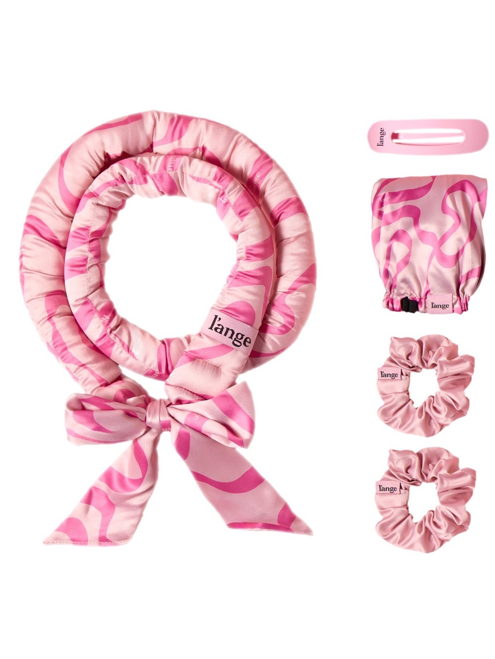 L'ANGE HAIR Satin Heatless Curls Set 5 piece set
